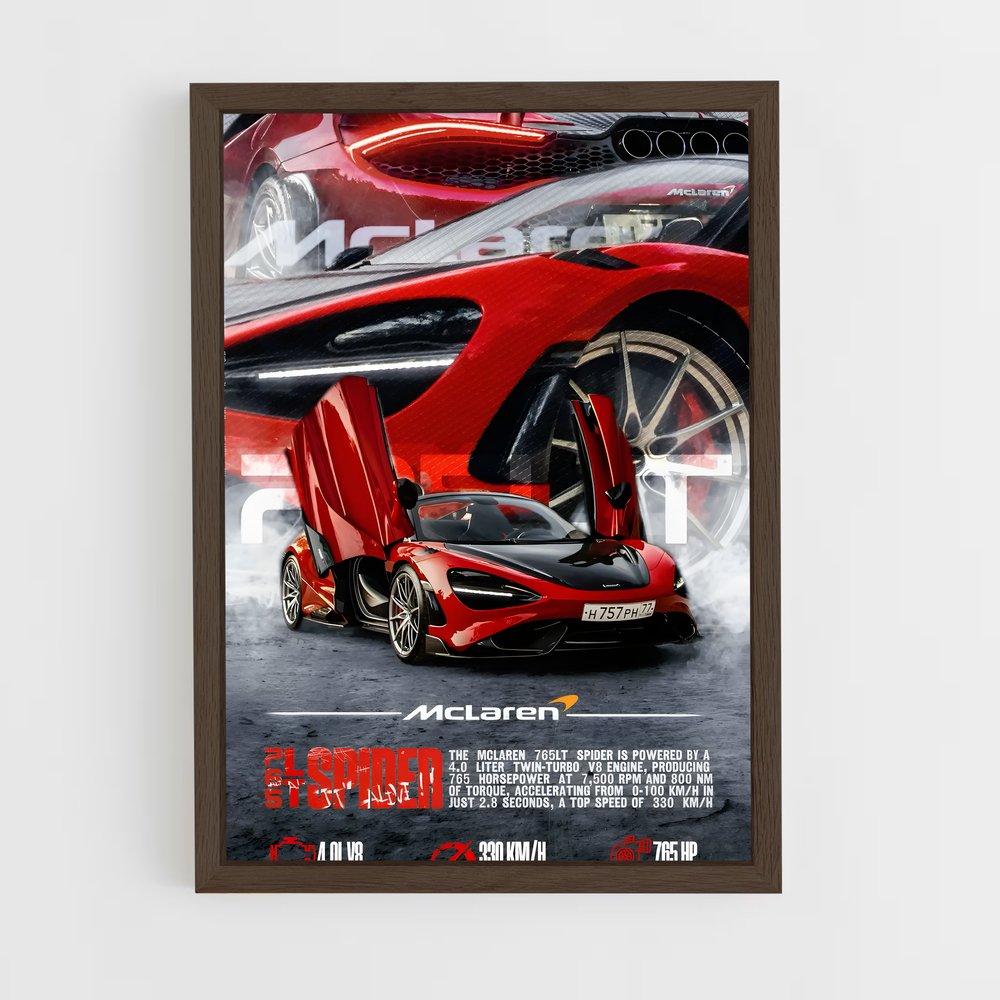 Poster splendide araignée – affiche Mclaren (vue 5)
